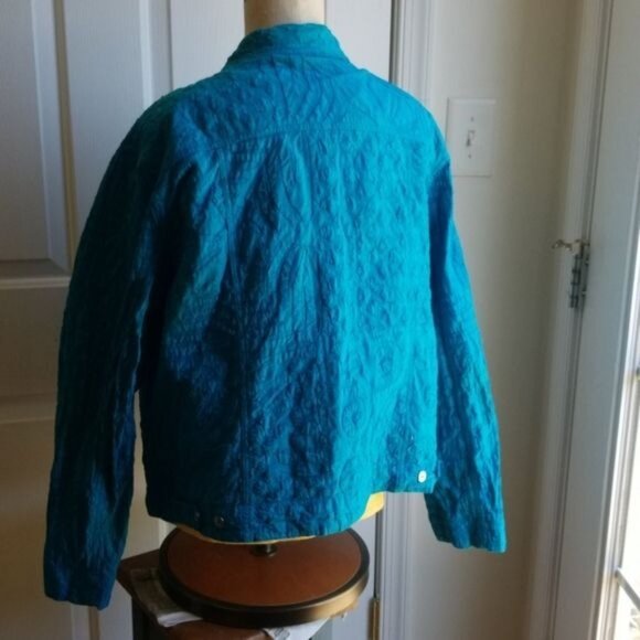 Chico's Blouse Shirt Top Long Sleeve Button Up Women's SIZE Extra LARGE WOMAN'S - Picture 3 of 8